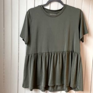 American Eagle Baby Doll Tunic Short Sleeve Top